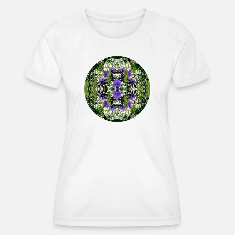 Nature Mandala Spring in Dennenlohe - Women's Functional T-Shirt - white