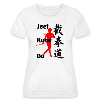001 kung fu jeet kun do - T-shirt sport Femme - blanc - Devant - AI Model Female 172 dark (172cm)