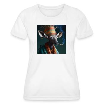 Cannabiche 01 mit - Frauen Funktions-T-Shirt - Weiß - Vorne - AI Model Female 172 dark (172cm)