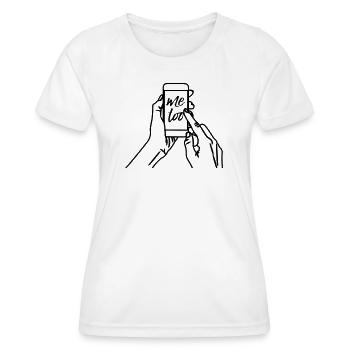 Ich auch - Frauen Funktions-T-Shirt - Weiß - Vorne - AI Model Female 172 dark (172cm)