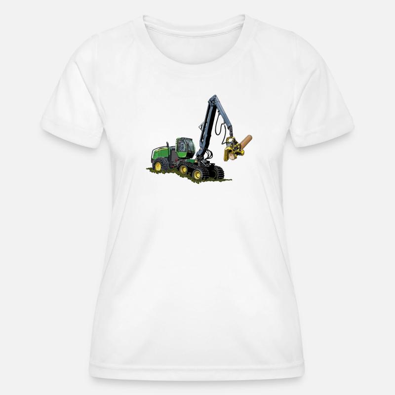 Moissonneuse-batteuse, Moissonneuse-batteuse - T-shirt sport Femme - blanc