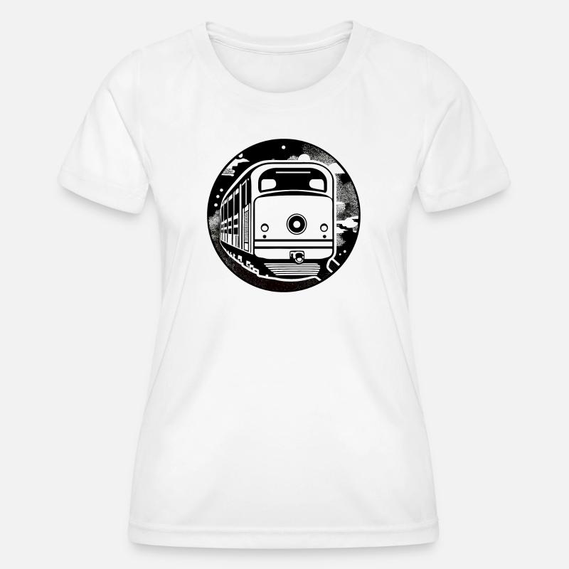 Locomotive, train, railway - Women's Functional T-Shirt - white