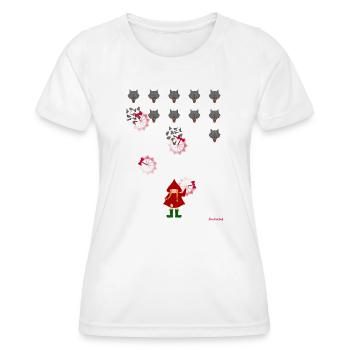Le Petit Chaperon Rouge joue - T-shirt sport Femme - blanc - Devant - AI Model Female 172 dark (172cm)
