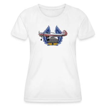Yak-52 - Frauen Funktions-T-Shirt - Weiß - Vorne - AI Model Female 172 dark (172cm)