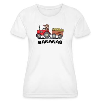 Landwirt Spruch Traktor Kraftfahrzeug Ackerbau - Frauen Funktions-T-Shirt - Weiß - Vorne - AI Model Female 172 dark (172cm)