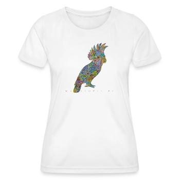 Oiseau de la forêt tropicale - T-shirt sport Femme - blanc - Devant - AI Model Female 172 dark (172cm)