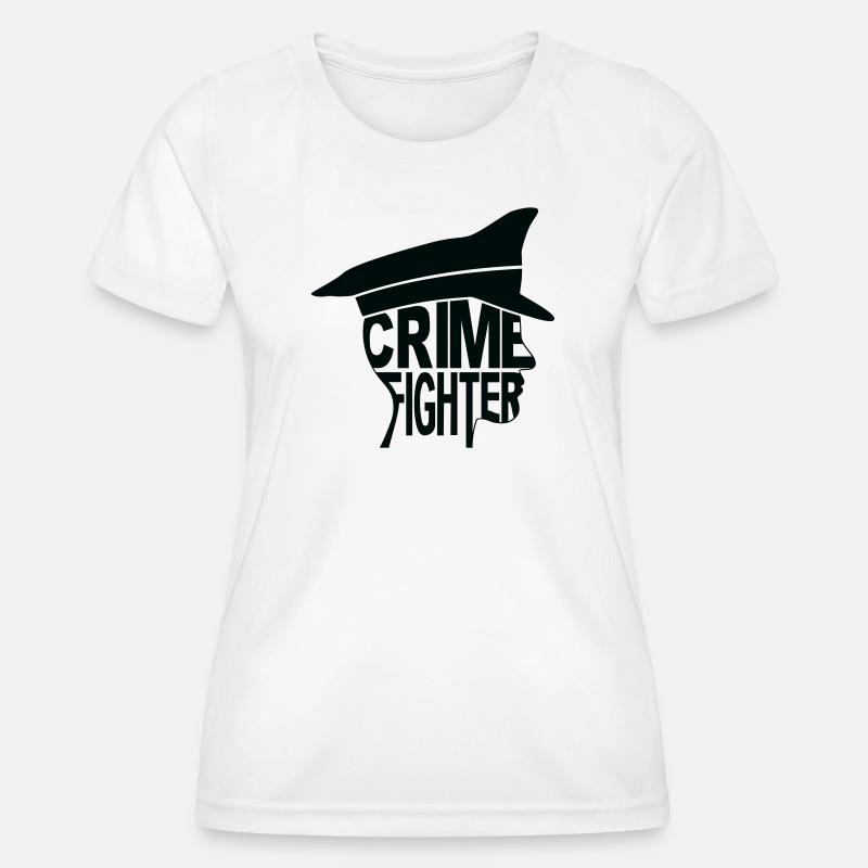 CrimeFighter - Women's Functional T-Shirt - white