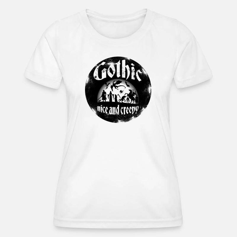 Turn monsters and ghosts into friends. - Women's Functional T-Shirt - white