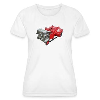 P81 - Women's Functional T-Shirt - white - Front - AI Model Female 172 dark (172cm)