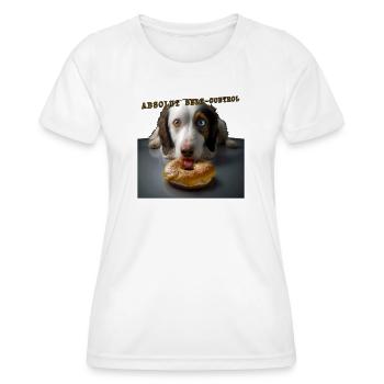 Absolut Selbstkontrollhund 01 - Frauen Funktions-T-Shirt - Weiß - Vorne - AI Model Female 172 dark (172cm)