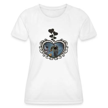 Dark Christmas - Women's Functional T-Shirt - white - Front - AI Model Female 172 dark (172cm)