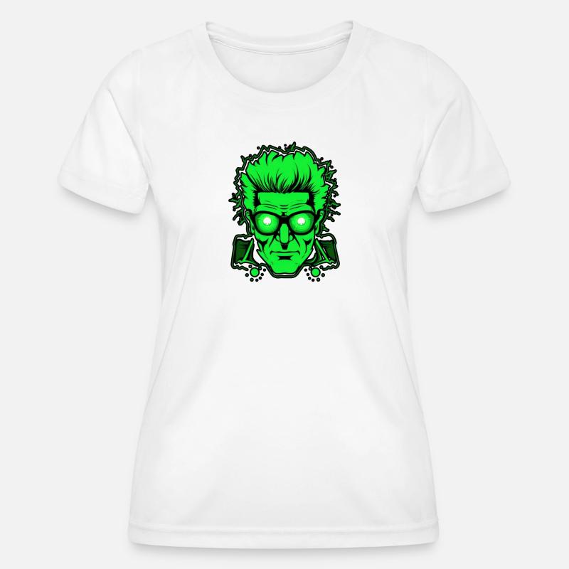 Green Face - Women's Functional T-Shirt - white