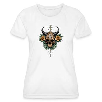Toller Schädel. - Frauen Funktions-T-Shirt - Weiß - Vorne - AI Model Female 172 dark (172cm)