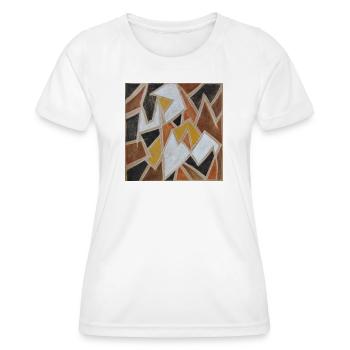 Éclats - T-shirt sport Femme - blanc - Devant - AI Model Female 172 dark (172cm)
