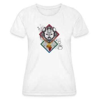 Hyena Chart Africa - Women's Functional T-Shirt - white - Front - AI Model Female 172 dark (172cm)