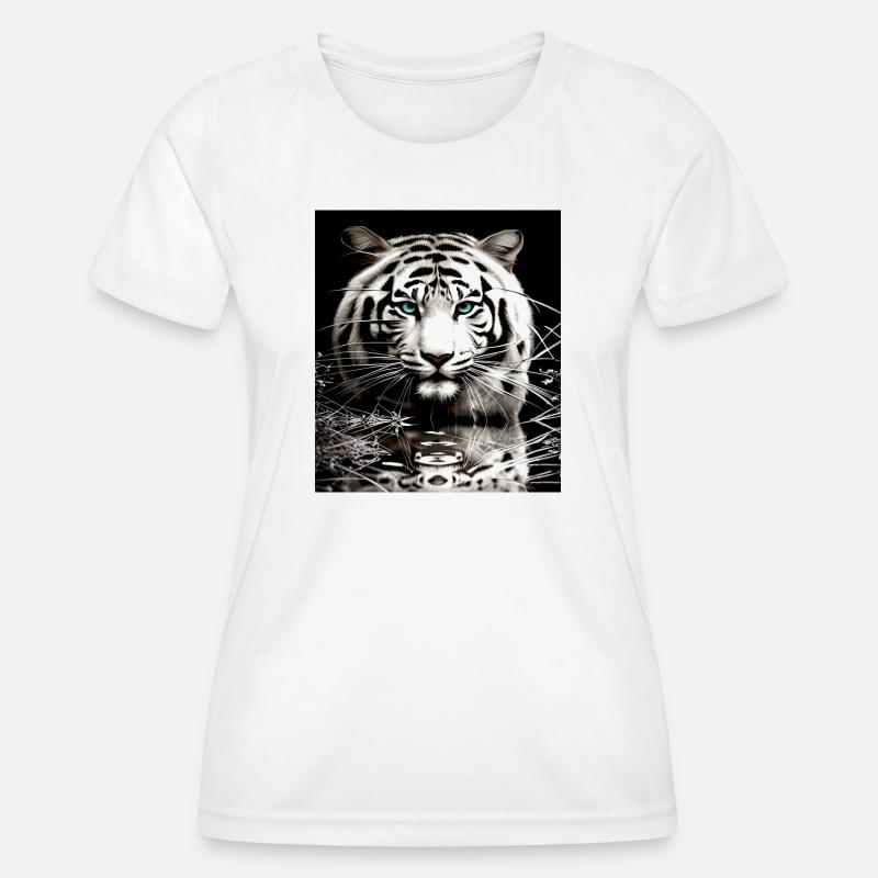 White Tiger - Women's Functional T-Shirt - white