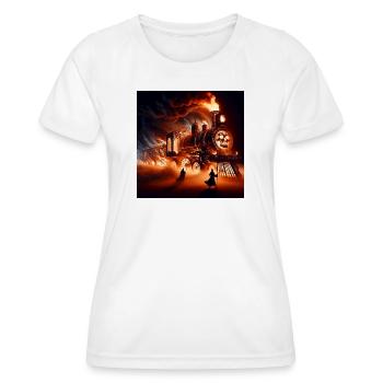 The Hell Train - Women's Functional T-Shirt - white - Front - AI Model Female 172 dark (172cm)