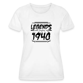 1940 - Year 1940 - Year 1940 - Women's Functional T-Shirt - white - Front - AI Model Female 172 dark (172cm)