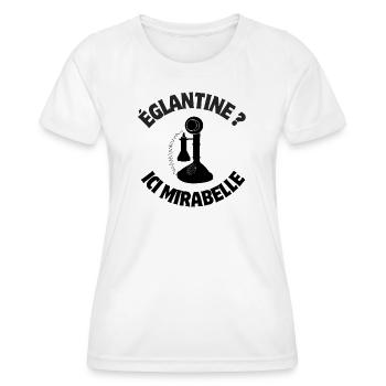 septième compagnie, 7ème compagnie, Tassin - T-shirt sport Femme - blanc - Devant - AI Model Female 172 dark (172cm)