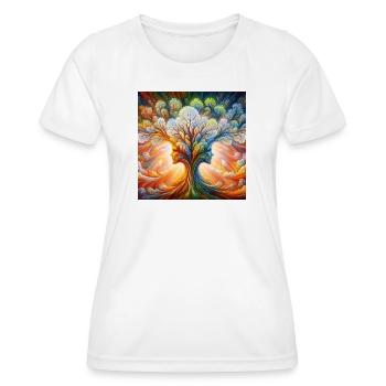 Baum des Lebens - Frauen Funktions-T-Shirt - Weiß - Vorne - AI Model Female 172 dark (172cm)