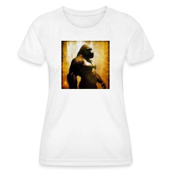Gorilla 03 - Women's Functional T-Shirt - white - Front - AI Model Female 172 dark (172cm)