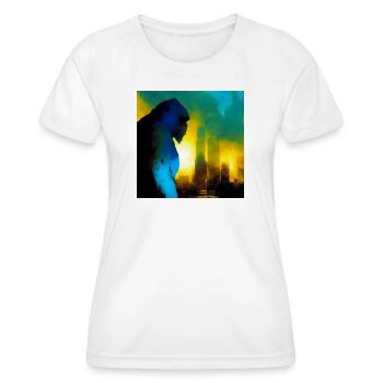 Gorilla 01 - Women's Functional T-Shirt - white - Front - AI Model Female 172 dark (172cm)