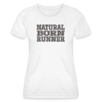 Coureur né - T-shirt sport Femme - blanc - Devant - AI Model Female 172 dark (172cm)