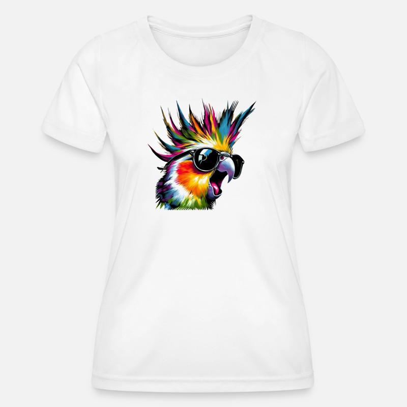 Crazy Nymph (01) - Women's Functional T-Shirt - white