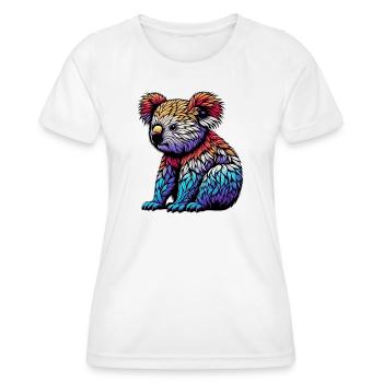 Koala - T-shirt sport Femme - blanc - Devant - AI Model Female 172 dark (172cm)