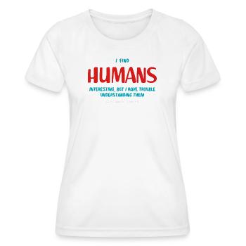 Menschen - Frauen Funktions-T-Shirt - Weiß - Vorne - AI Model Female 172 dark (172cm)