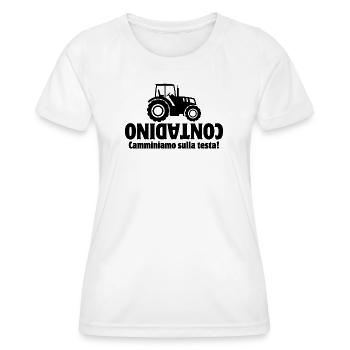 farmer, Italy, farmer - Women's Functional T-Shirt - white - Front - AI Model Female 172 dark (172cm)