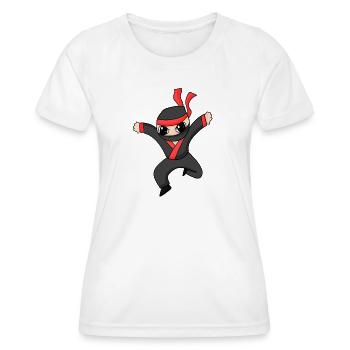 Ninja - T-shirt sport Femme - blanc - Devant - AI Model Female 172 dark (172cm)
