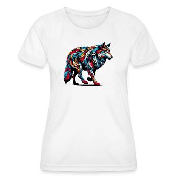 Loup - T-shirt sport Femme - blanc - Devant - AI Model Female 172 dark (172cm)