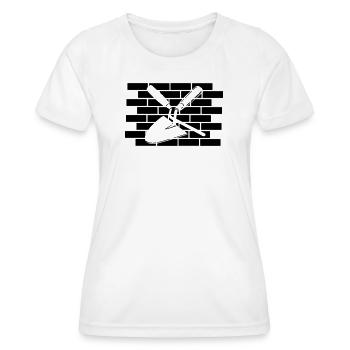Joint nail and trowel cut out - Women's Functional T-Shirt - white - Front - AI Model Female 172 dark (172cm)