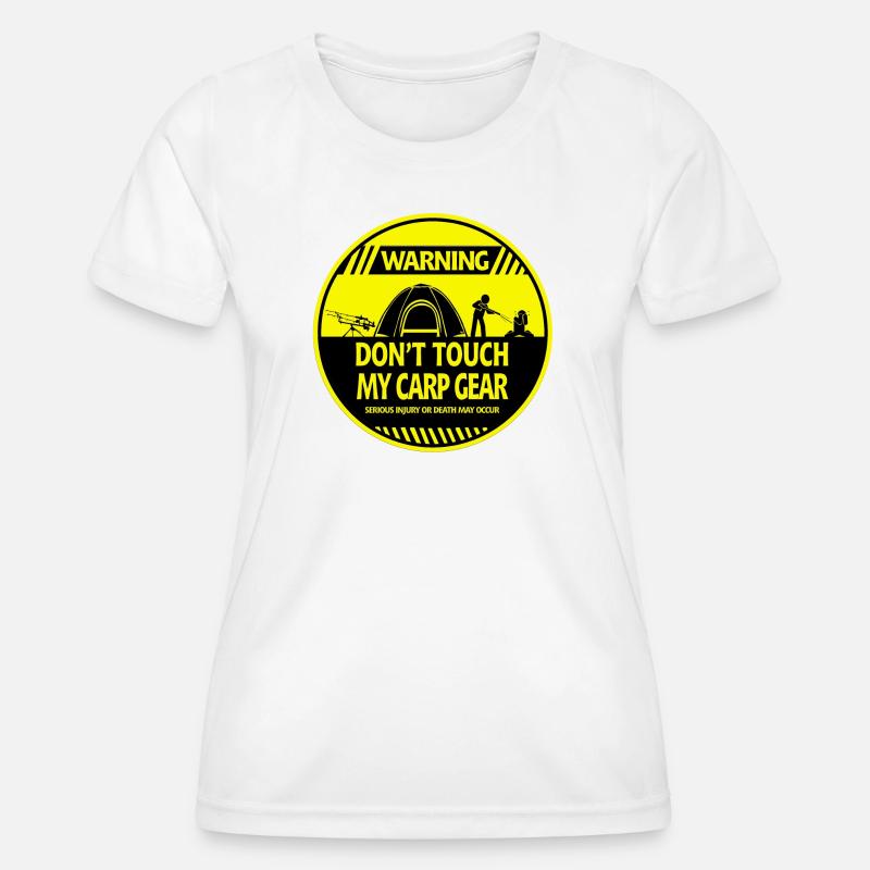 Carp warning - Women's Functional T-Shirt - white