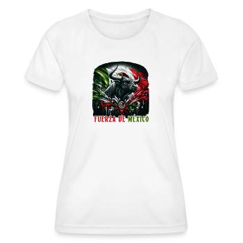 Design de corrida au Mexique - T-shirt sport Femme - blanc - Devant - AI Model Female 172 dark (172cm)