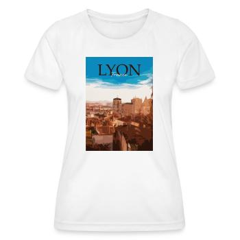 Lyon - T-shirt sport Femme - blanc - Devant - AI Model Female 172 dark (172cm)