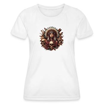 Native American Wisdom - Women's Functional T-Shirt - white - Front - AI Model Female 172 dark (172cm)