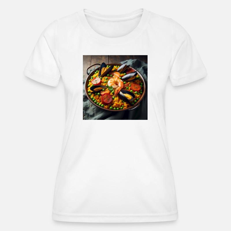 Paella - Women's Functional T-Shirt - white