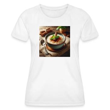 Rice pudding - Women's Functional T-Shirt - white - Front - AI Model Female 172 dark (172cm)