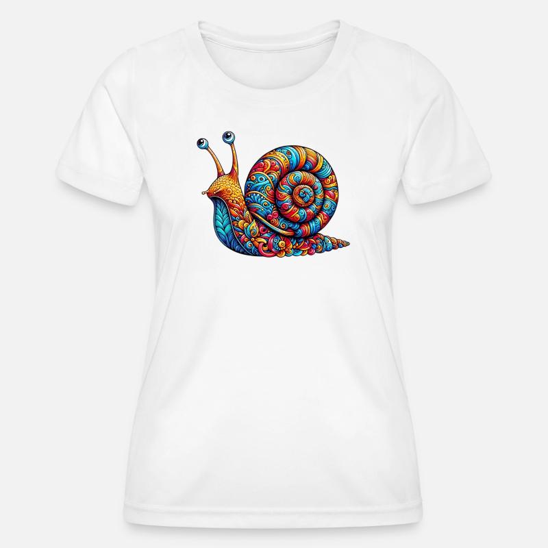Snail - Women's Functional T-Shirt - white