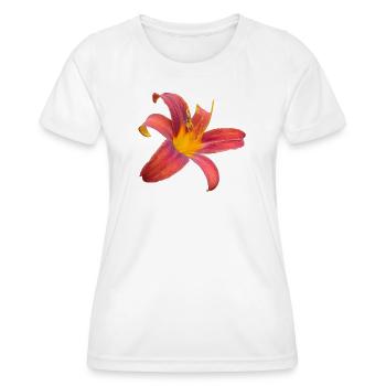 Explosion de couleurs Lilienfunken - T-shirt sport Femme - blanc - Devant - AI Model Female 172 dark (172cm)