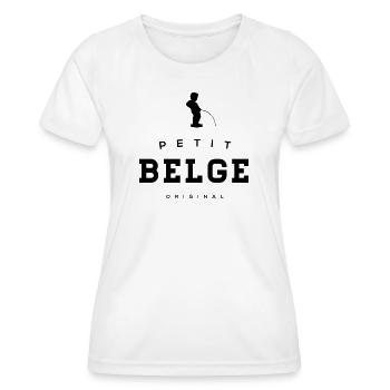 petit Belge manneke pis - Women's Functional T-Shirt - white - Front - AI Model Female 172 dark (172cm)