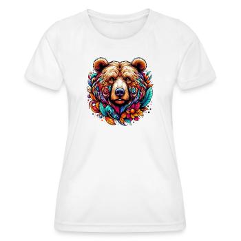 Bear - Women's Functional T-Shirt - white - Front - AI Model Female 172 dark (172cm)