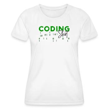 Coden Développeur Programmeur Développeur Web Dicton - T-shirt sport Femme - blanc - Devant - AI Model Female 172 dark (172cm)