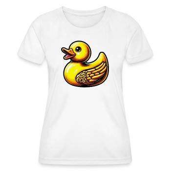 Caneton Canard Canard - T-shirt sport Femme - blanc - Devant - AI Model Female 172 dark (172cm)
