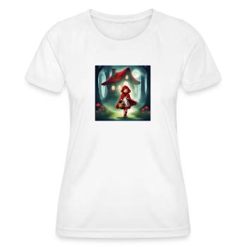 le petit chaperon rouge, conte merveilleux - T-shirt sport Femme - blanc - Devant - AI Model Female 172 dark (172cm)