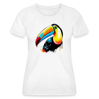 Tukan - Frauen Funktions-T-Shirt - Weiß - Vorne - AI Model Female 172 dark (172cm)