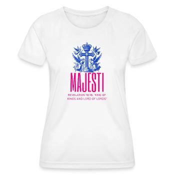 Majestic Bible Quote on Design - Women's Functional T-Shirt - white - Front - AI Model Female 172 dark (172cm)