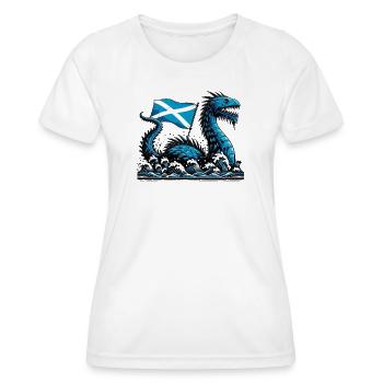 Scotland Loch Ness Monster - Women's Functional T-Shirt - white - Front - AI Model Female 172 dark (172cm)
